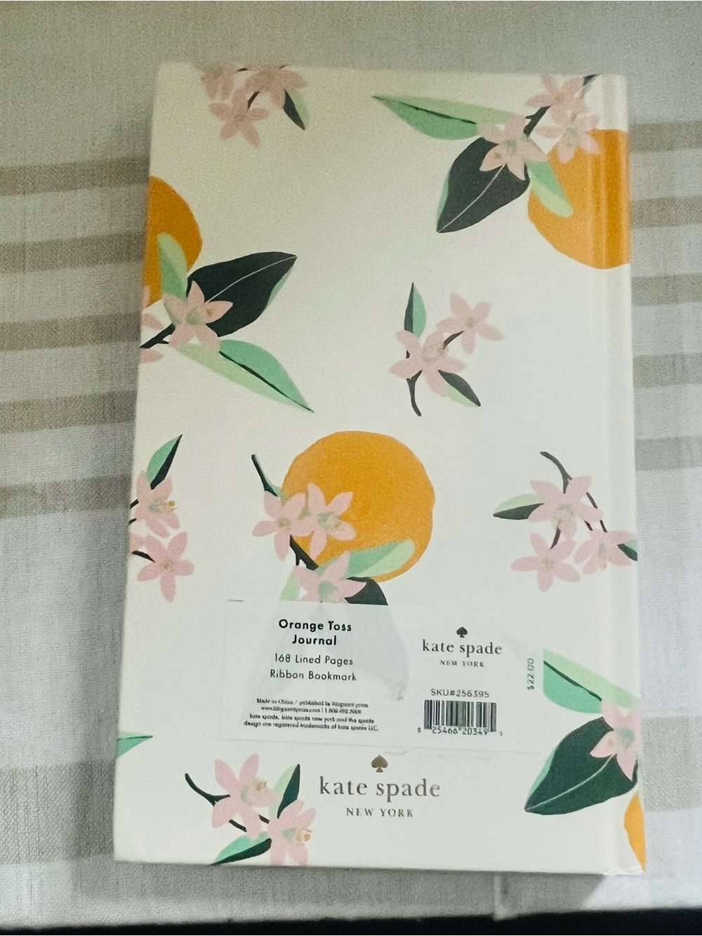 kate spade White & Orange Blossom Hardcover Journal - Picture 2 of 4
